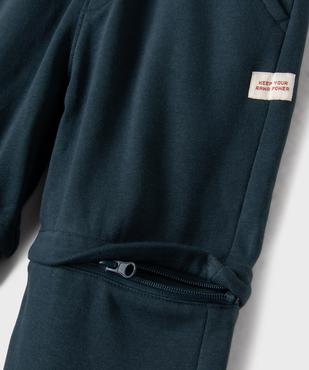 Pantalon de jogging 2-en-1 transformable en bermuda garçon vue2 - GEMO 4G GARCON - GEMO