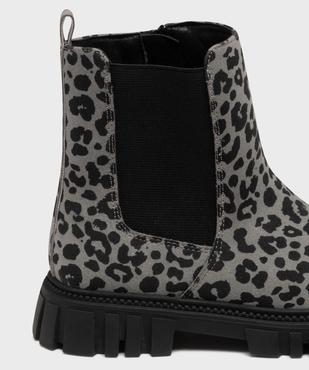 Boots crantés à motif léopard fille - Lovely Wings vue6 - LOVELY WINGS - GEMO