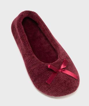 Chaussons ballerines en velours femme vue5 - GEMO(HOMWR FEM) - GEMO