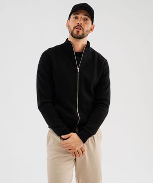 Gilet zippé à col montant homme vue2 - GEMO (HOMME) - GEMO