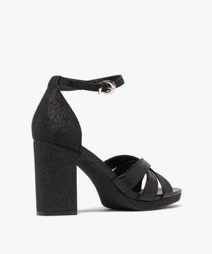 Sandales à talon haut brillantes femme vue4 - FOLLOW ME - GEMO