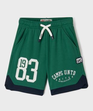 Bermuda de sport bicolore garçon - Camps United vue1 - CAMPS - GEMO