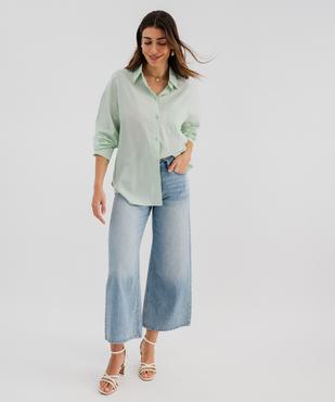 Chemise manches longues lin et viscose femme vue4 - GEMO(FEMME PAP) - GEMO