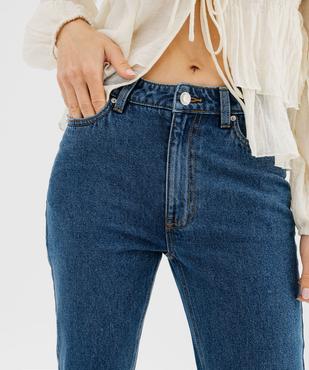 Jean cropped straight taille haute femme vue2 - GEMO 4G FEMME - GEMO