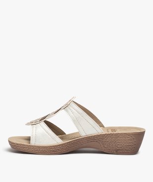Mules femme confort dessus à brides ornées de strass vue3 - G'FLEX - GEMO