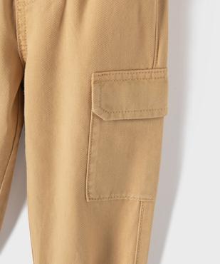 Pantalon cargo en coton et Lyocell bébé garçon vue2 - GEMO 4G BEBE - GEMO