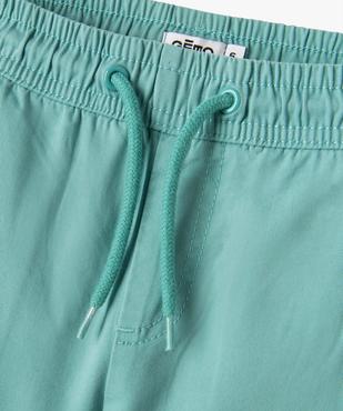 Bermuda garçon en twill avec taille élastique vue3 - GEMO 4G GARCON - GEMO