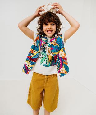 Bermuda skater multipoche en coton garçon vue2 - GEMO 4G GARCON - GEMO