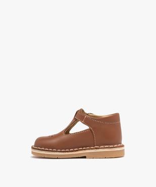 Chaussures de marche en cuir fermeture boucle bébé garçon - Na! vue3 - NA! - GEMO