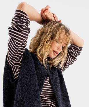 Gilet sans manches coupe oversize femme vue3 - GEMO(FEMME PAP) - GEMO