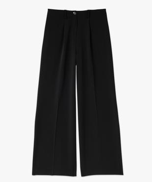Pantalon large et fluide à ceinture contrastante femme vue4 - GEMO(FEMME PAP) - GEMO