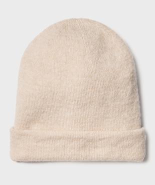 Bonnet uni à revers femme vue1 - GEMO 4G FEMME - GEMO