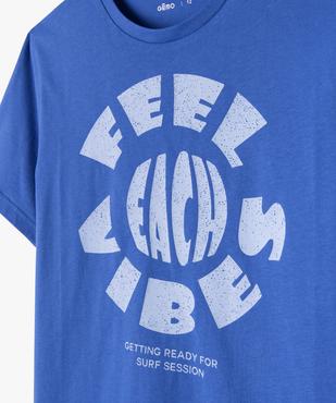Tee-shirt manches courtes avec inscription garçon vue2 - GEMO 4G GARCON - GEMO