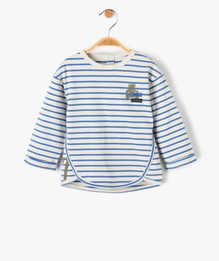 Tee-shirt bébé garçon rayé à manches longues vue1 - LULUCASTAGNETTE - GEMO
