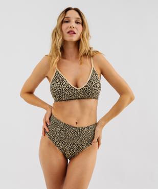 Culotte taille haute extensible femme vue3 - GEMO(HOMWR FEM) - GEMO