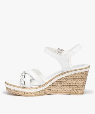 Sandales femme à talon dessus cuir - Tanéo vue3 - TANEO - GEMO