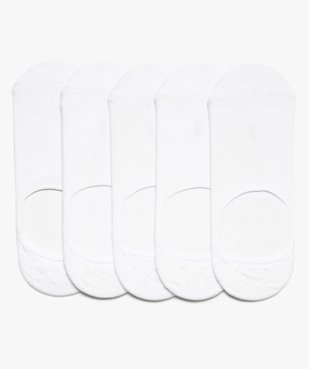 Chaussettes femme invisibles unies (lot de 5) vue1 - GEMO 4G FEMME - GEMO