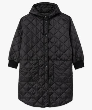 Manteau à capuche au matelassage léger femme vue4 - GEMO (G TAILLE) - GEMO