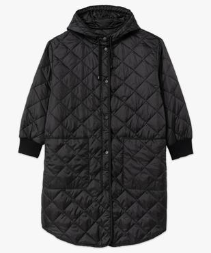 Manteau à capuche au matelassage léger femme vue4 - GEMO (G TAILLE) - GEMO