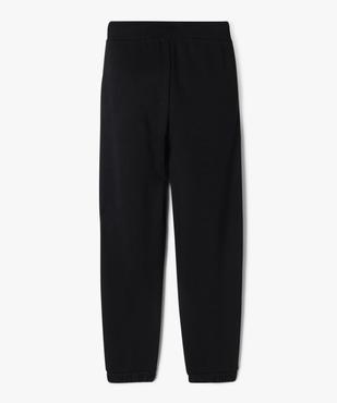 Pantalon de jogging avec intérieur molletonné fille vue3 - GEMO 4G FILLE - GEMO
