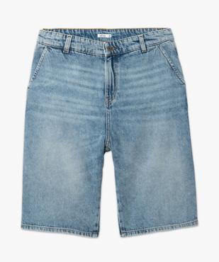 Bermuda en jean homme délavé coupe chino vue4 - GEMO (HOMME) - GEMO