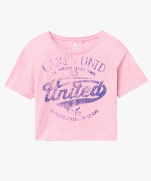 Tee-shirt femme à manches courtes inscription XXL - Camps United vue4 - CAMPS UNITED - GEMO