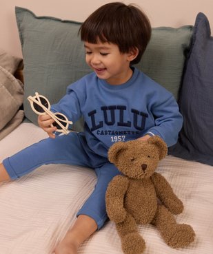 Pantalon en maille piquée bébé garçon - LuluCastagnette vue2 - LULU CASTAGNETTE GEMO FOR GOOD - GEMO