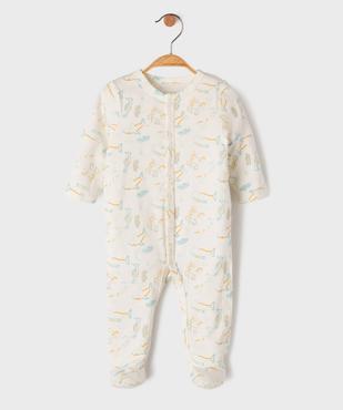 Pyjama en coton à motifs marins avec fermeture devant bébé garçon vue1 - GEMO 4G BEBE - GEMO