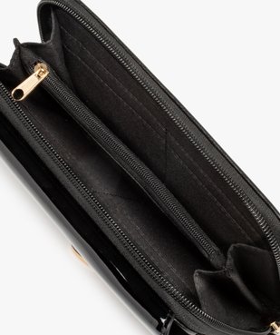 Portefeuille femme multimatières avec cadenas fantaisie vue3 - GEMO (ACCESS) - GEMO