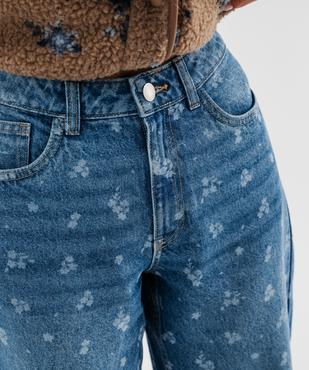 Jean barrel taille haute femme vue2 - GEMO(FEMME PAP) - GEMO