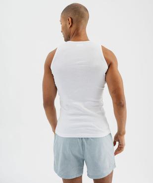 Débardeur homme à col rond en coton biologique (lot de 2) vue9 - GEMO 4G HOMME - GEMO