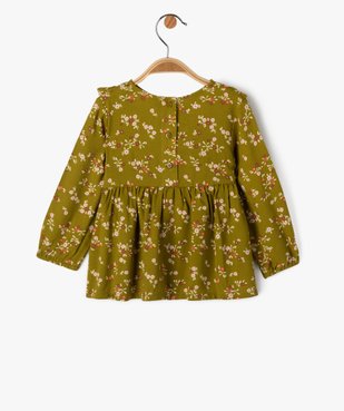 Blouse bébé fille imprimée avec volants sur le haut du buste vue3 - GEMO(BEBE DEBT) - GEMO