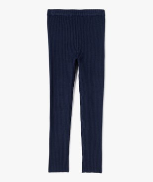 Pantalon leggings en maille côtelée fille vue1 - GEMO 4G FILLE - GEMO