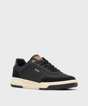 Baskets basses unies à lacets homme - Lee Cooper vue2 - LEE COOPER - GEMO