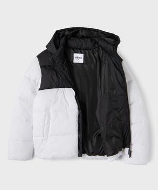 Doudoune à capuche bicolore garçon vue4 - GEMO 4G GARCON - GEMO