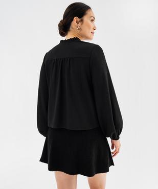 T-shirt uni col montant femme vue1 - GEMO(FEMME PAP) - GEMO