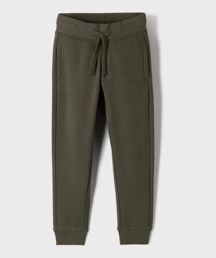 Pantalon de jogging molletonné avec ceinture ajustable garçon vue1 - GEMO 4G GARCON - GEMO