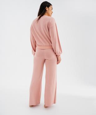 Pyjama pantalon large femme vue1 - GEMO 4G FEMME - GEMO
