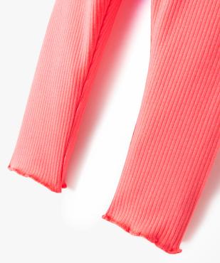 Legging en maille côtelée avec bas froncé bébé fille  vue2 - GEMO 4G BEBE - GEMO
