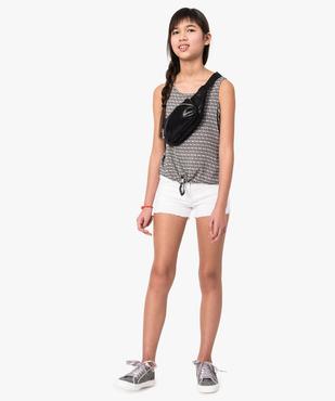 Sac banane pour femme à paillettes et double zip vue4 - GEMO (ACCESS) - GEMO
