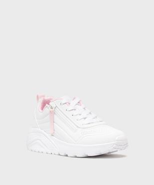 Baskets basses et légères à épaisse semelle et zip fille - Skechers vue2 - SKECHERS - GEMO