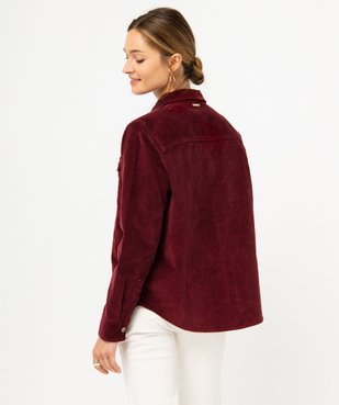 Chemise en velours côtelée femme - LuluCastagnette vue3 - LULUCASTAGNETTE - GEMO