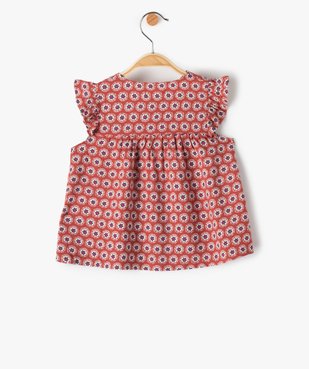 Blouse bébé fille sans manches à motifs vue3 - GEMO(BEBE DEBT) - GEMO