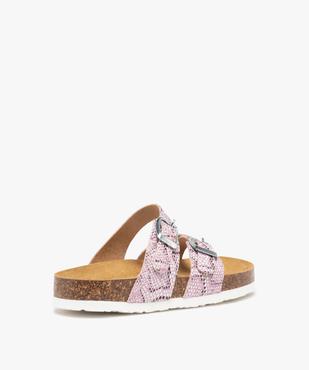 Mules fille à talon plat et brides ajustables pailletées vue4 - GEMO (ENFANT) - GEMO