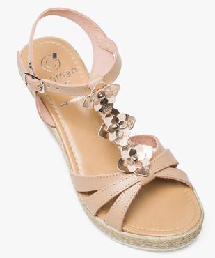 Sandales femme avec fleurs en relief sur le dessus vue5 - GEMO(URBAIN) - GEMO