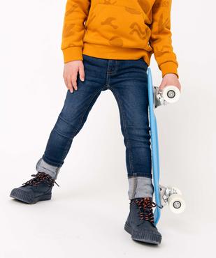 Jean coupe skinny extensible 5 poches garçon vue1 - GEMO 4G GARCON - GEMO