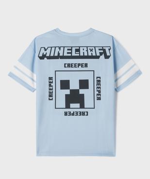 Tee-shirt de sport imprimé garçon - Minecraft vue3 - MINECRAFT - GEMO