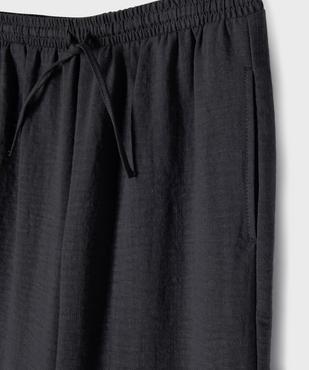 Pantalon large fluide avec taille ajustable fille vue4 - GEMO (JUNIOR) - GEMO