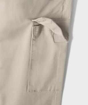 Pantalon en toile coupe jogger slim garçon vue5 - GEMO 4G GARCON - GEMO