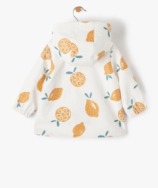 Parka bébé fille déperlante motif fruits vue4 - GEMO(BEBE DEBT) - GEMO